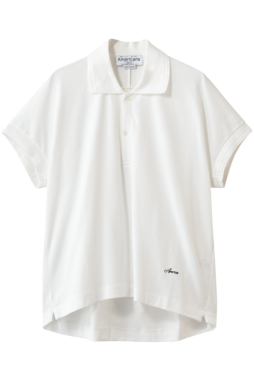 アメリカーナ/Americanaのギザンディーカノコポロシャツ(ホワイト/BRF-820A)