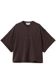 ヘンリーネックワイドTシャツ
