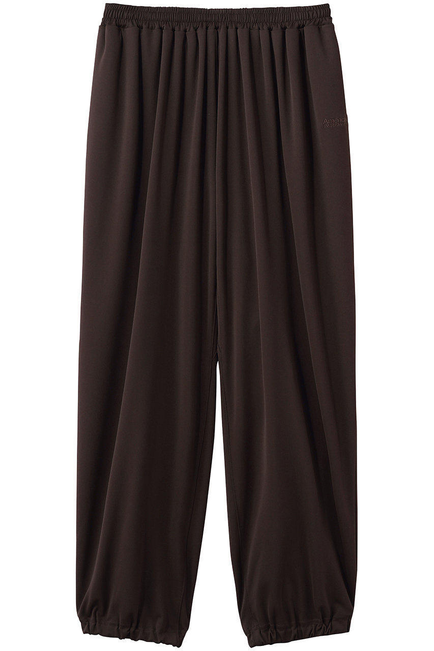 アメリカーナ/Americanaのギャザーイージーパンツ(ダークブラウン/BRF-823A)