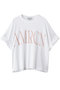 クロップドワイドロールアップTシャツ アメリカーナ/Americana ホワイト