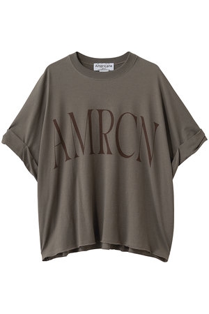 アメリカーナ/AmericanaのクロップドワイドロールアップTシャツ