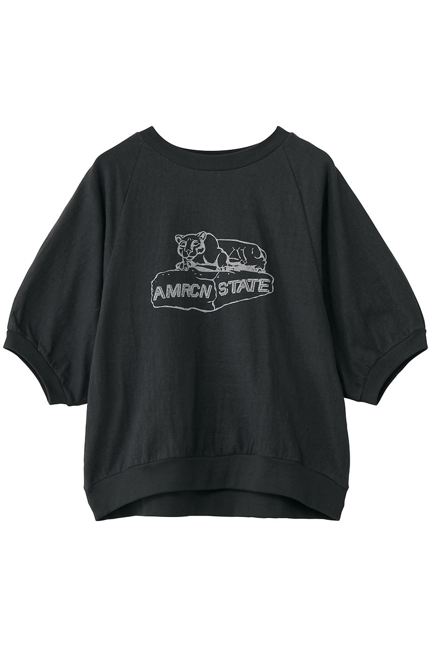 アメリカーナ/Americanaの【ELLE SHOP限定】アニマルプリントTシャツ(スミクロ/BRF-728A/ELLE)