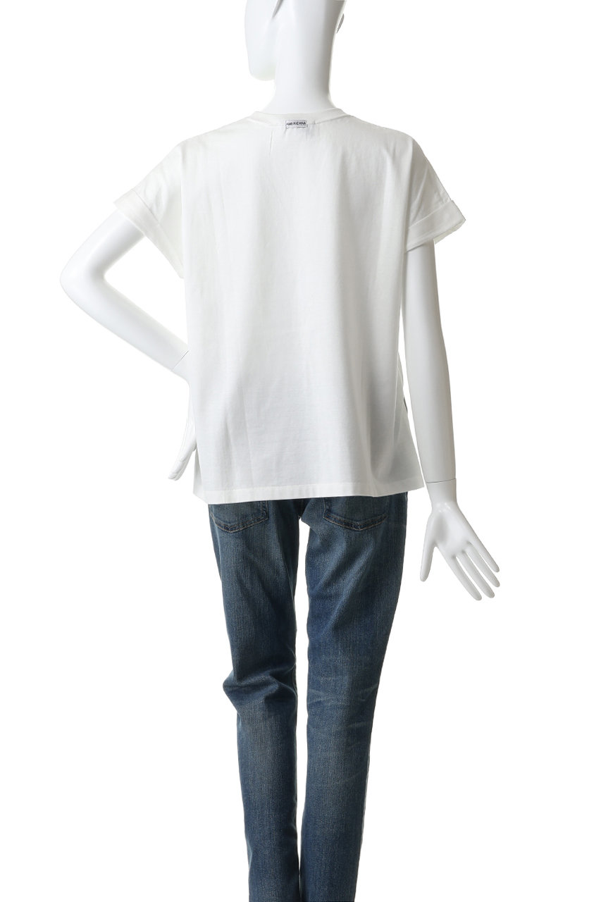 Americana(アメリカーナ)｜【ELLE SHOP限定】コットンロゴTシャツ/オフ