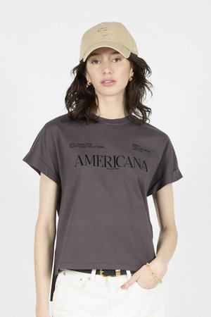 アメリカーナ/Americanaの【ELLE SHOP限定】コットンロゴTシャツ