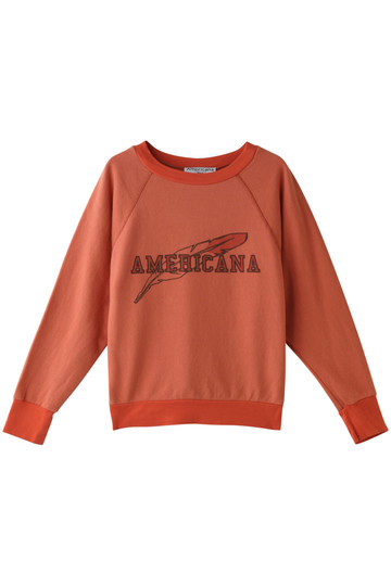 SALE 【30%OFF】 Americana アメリカーナ 60's ショート丈ラグランスウェット レッド