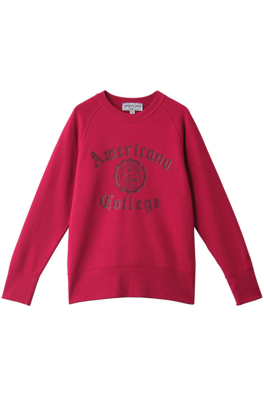 Americana アメリカーナ 【ELLE SHOP別注】スウェットプルオーバー ワイン