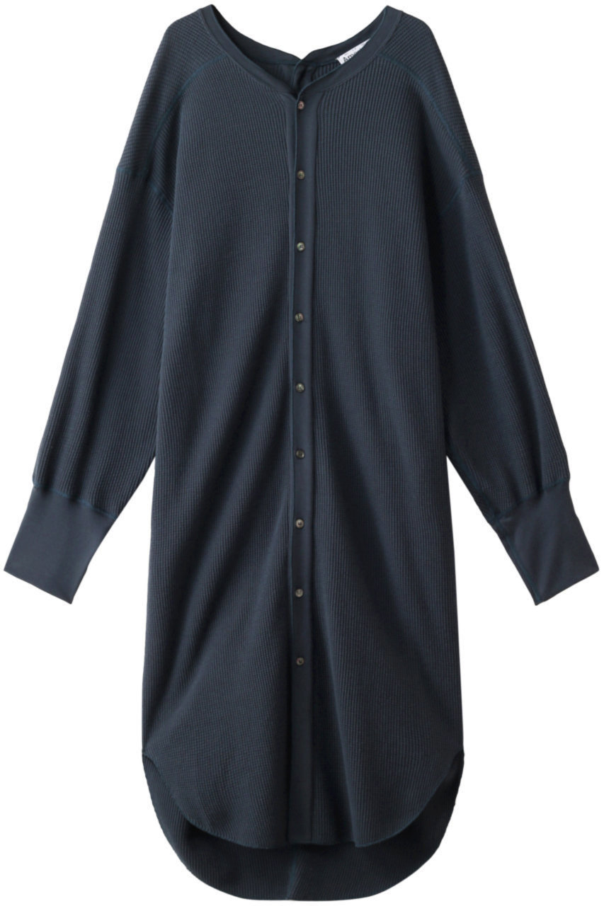 SALE 【40%OFF】 Americana アメリカーナ サーマルバックヘンリーネックロングカーディガン グラファイトグレー