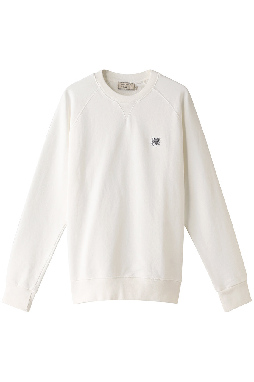 MAISON KITSUNE メゾン キツネ 【UNISEX】GREY FOX HEAD PATCH CLASSIC SWEATSHIRT/スウェット ECRU