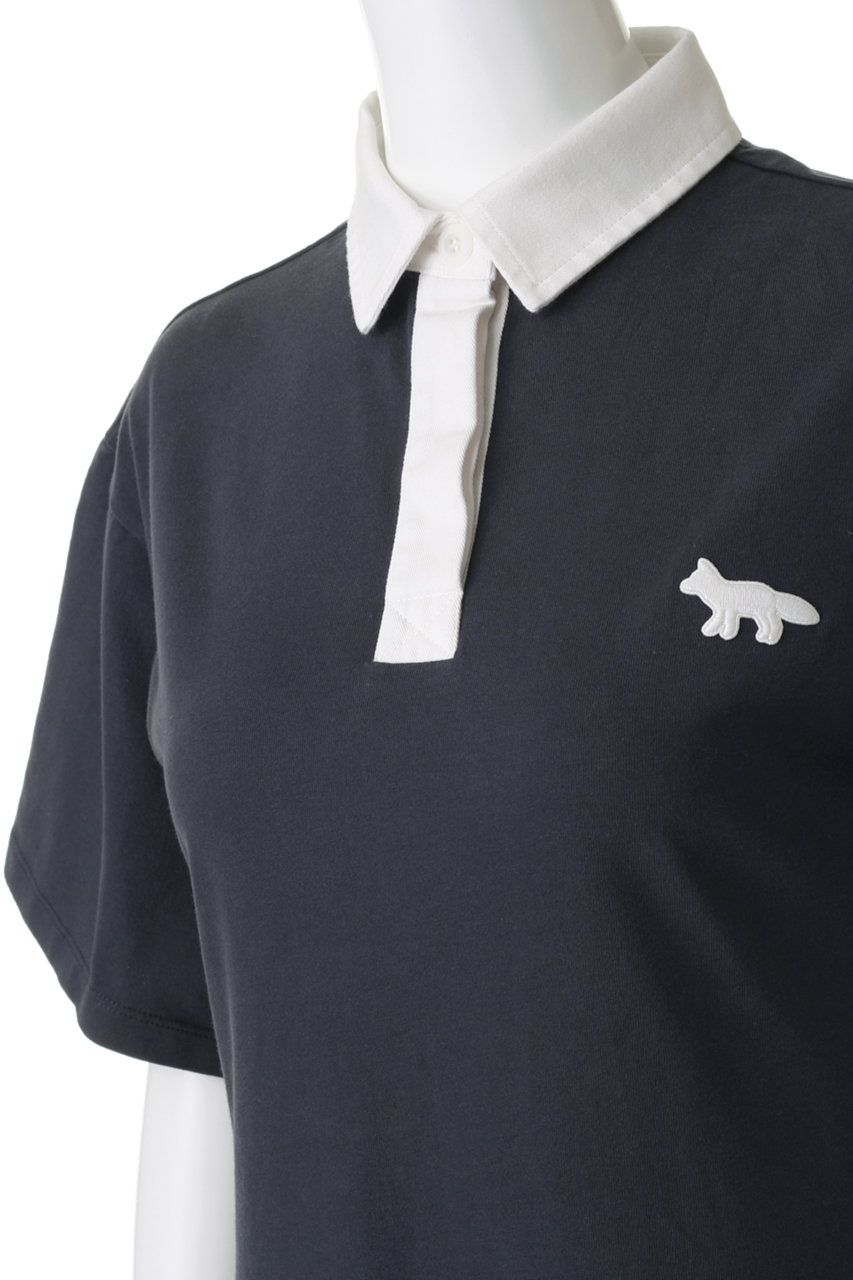 Maison Kitsune メゾン キツネ Rugby Volant Polo Dress ドレス ワンピース Navy の通販 Elleshop エル ショップ