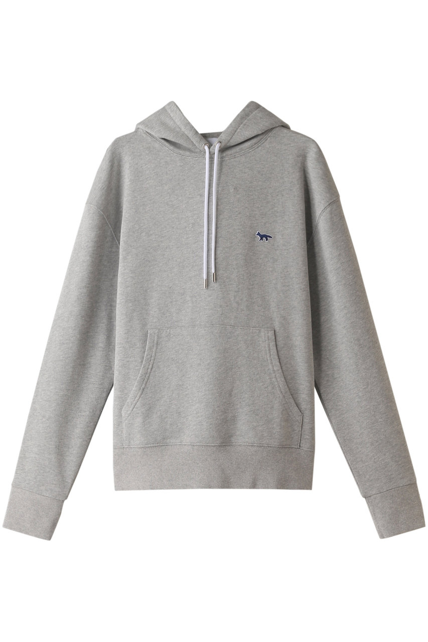 MAISON KITSUNE メゾン キツネ 【UNISEX】NAVY FOX PATCH CLASSIC HOODIE / フーディー グレーメランジュ