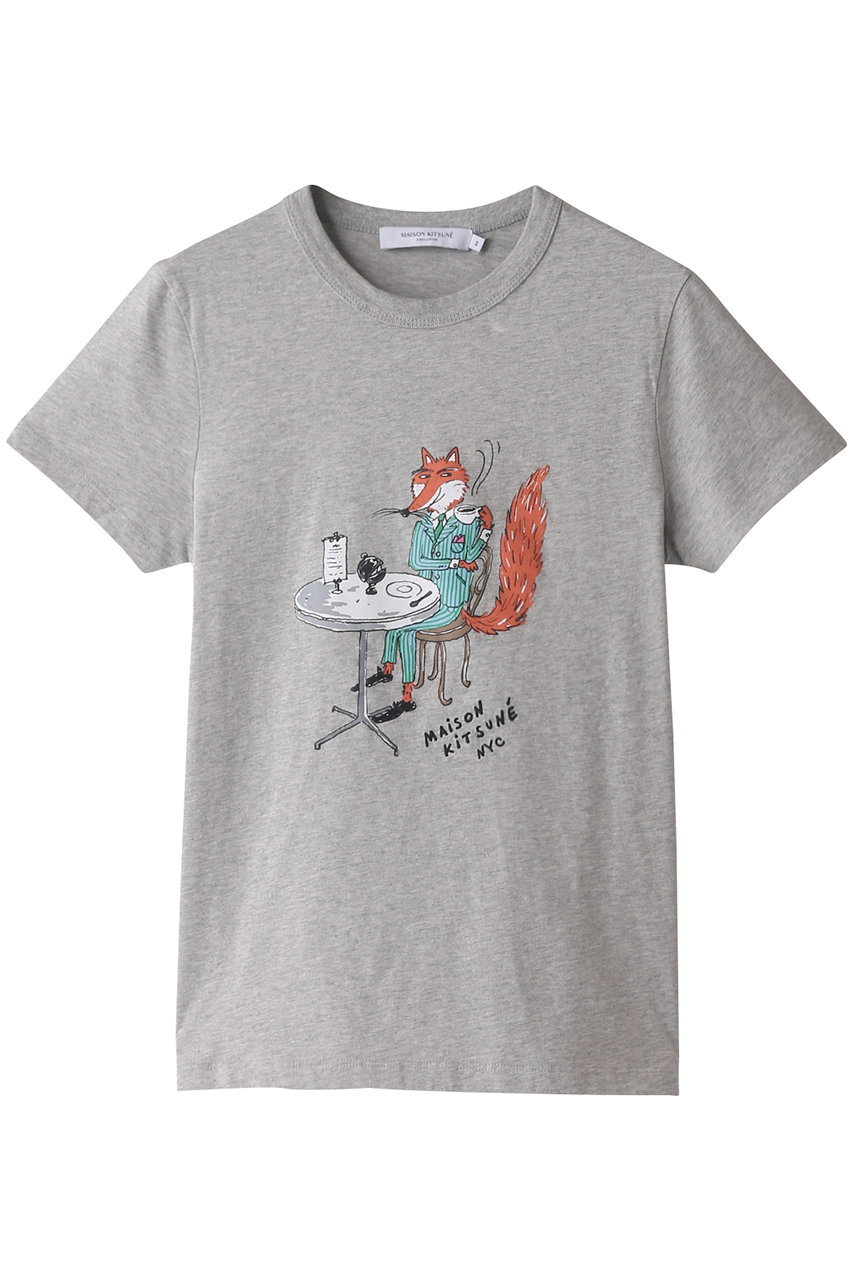 【MAISON KITSUNE×Olympia Le-Tan】OLY COFFEE FOX クラシックTシャツ