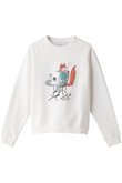 【MAISON KITSUNE×Olympia Le-Tan】OLY COFFEE FOX ヴィンテージスウェットシャツ