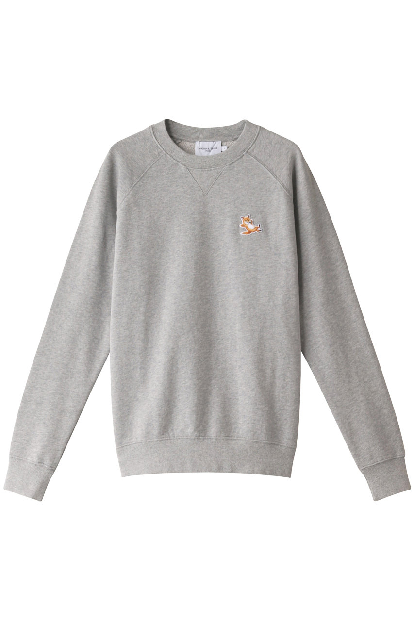 メゾン キツネ/MAISON KITSUNEの【UNISEX】CHILLAX FOX PATCH クラシックスウェットシャツ(グレーメランジ/KMM31090)