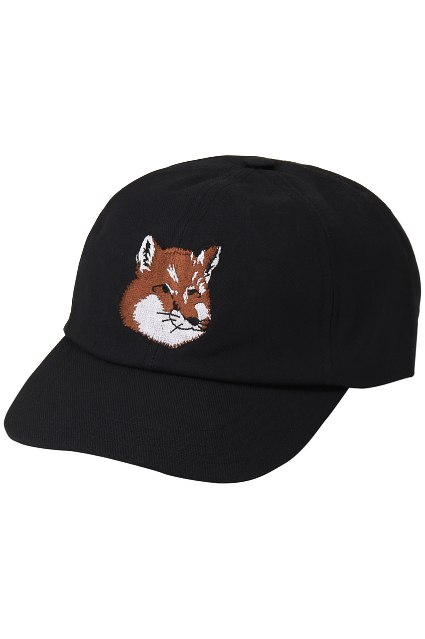 【UNISEX】LARGE FOX HEAD EMBROIDERY 6P キャップ