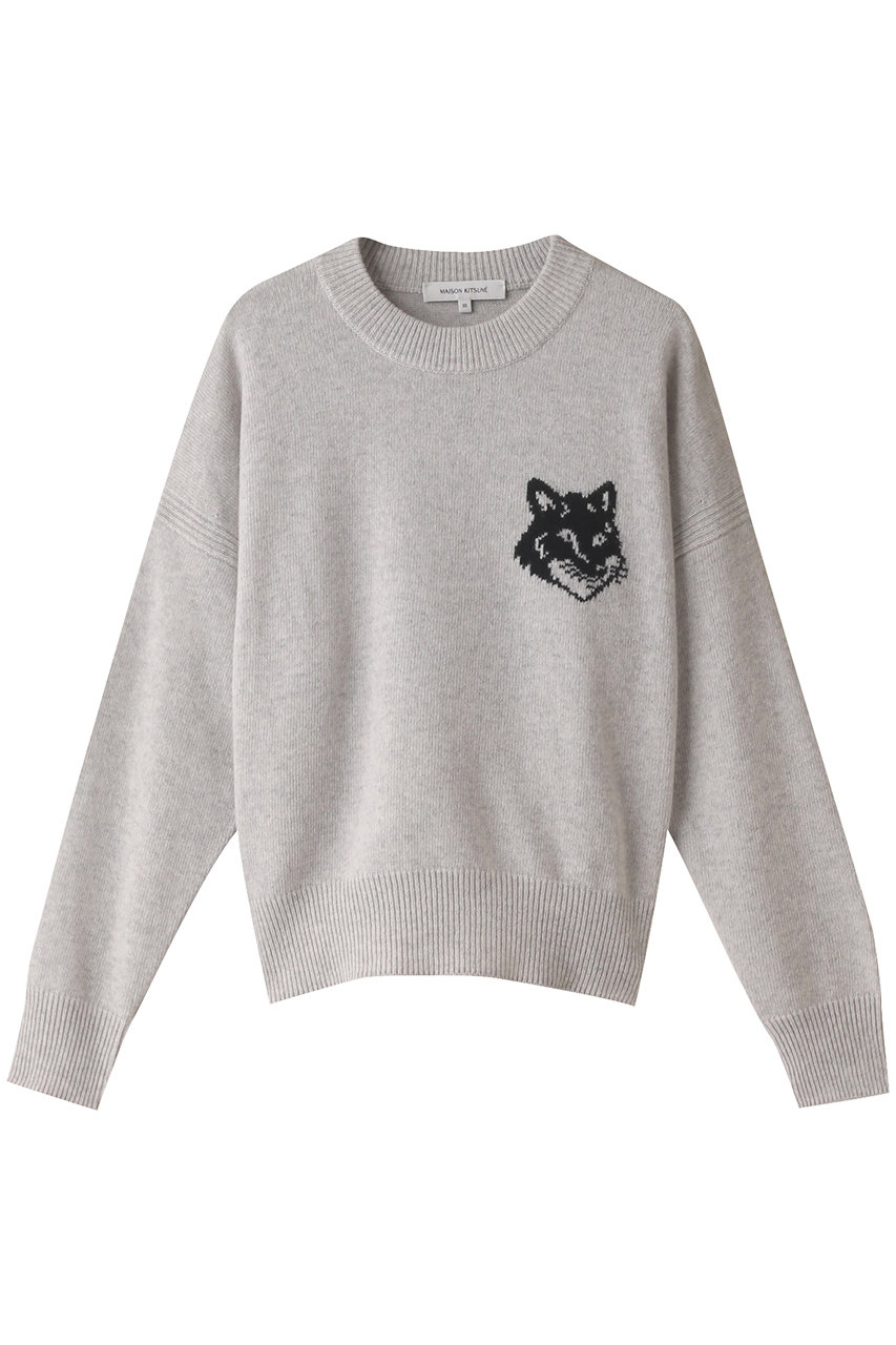 MAISON KITSUNE(メゾン キツネ)｜FOX HEAD INTARSIA COMFORT JUMPER