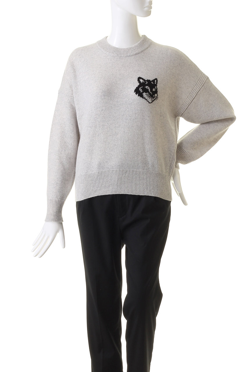 MAISON KITSUNE(メゾン キツネ)｜FOX HEAD INTARSIA COMFORT JUMPER