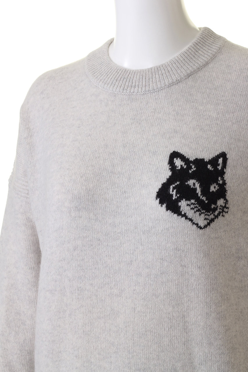 MAISON KITSUNE(メゾン キツネ)｜FOX HEAD INTARSIA COMFORT JUMPER