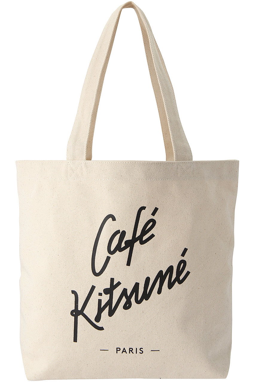 MAISON KITSUNE 【UNISEX】【CAFE KITSUNE】トートバッグ (エクリュ, F) メゾン キツネ ELLE SHOP