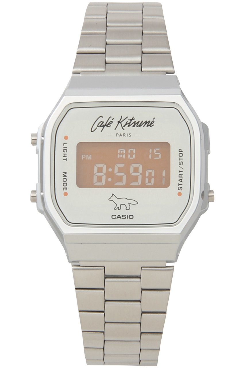 ＜ELLE SHOP＞ MAISON KITSUNE 【UNISEX】【CAFE KITSUNE×CASIO】コラボレーションウォッチ (オレンジ F) メゾン キツネ ELLE SHOP