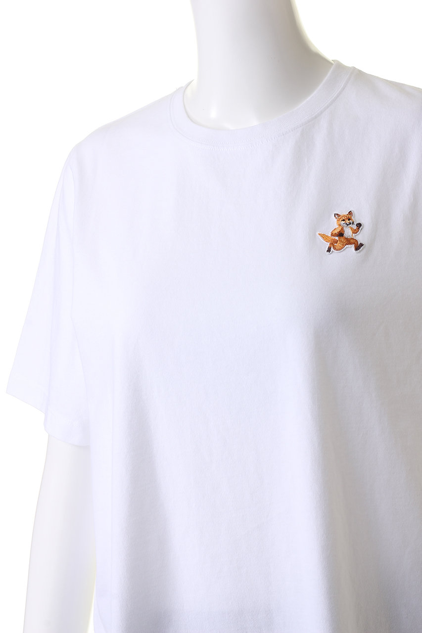 MAISON KITSUNE(メゾン キツネ)｜SPEEDY FOX PATCH COMFORT Tシャツ/ホワイト  の通販｜ELLESHOP・(エル・ショップ)