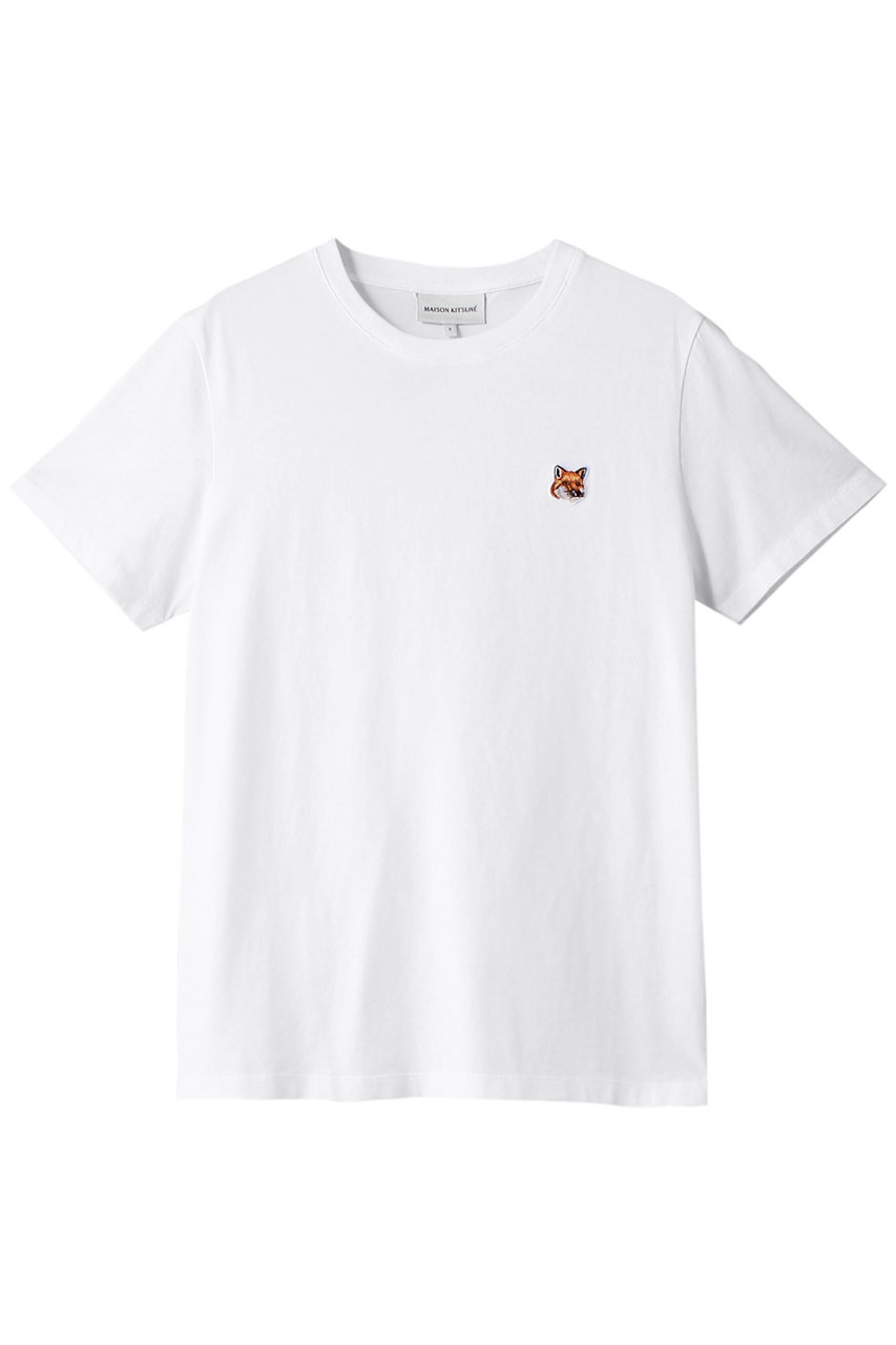 メゾン キツネ/MAISON KITSUNEのFOX HEAD PATCH レギュラー Tシャツ(ホワイト/LW00105KJ0008)