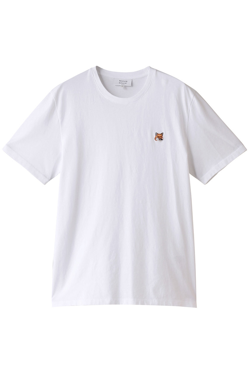 メゾン キツネ/MAISON KITSUNEの【MEN】FOX HEAD PATCH レギュラー Tシャツ(ホワイト/LM00104KJ0008)