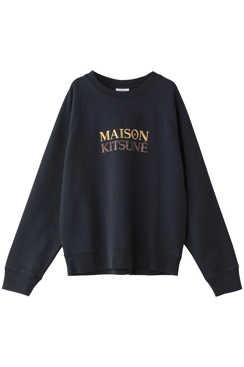 MAISON KITSUNE(メゾン キツネ)｜【MEN】GRADIENT MAISON KITSUNE オーバーサイズスウェットシャツ/ネイビー  の通販｜ELLESHOP・(エル・ショップ)