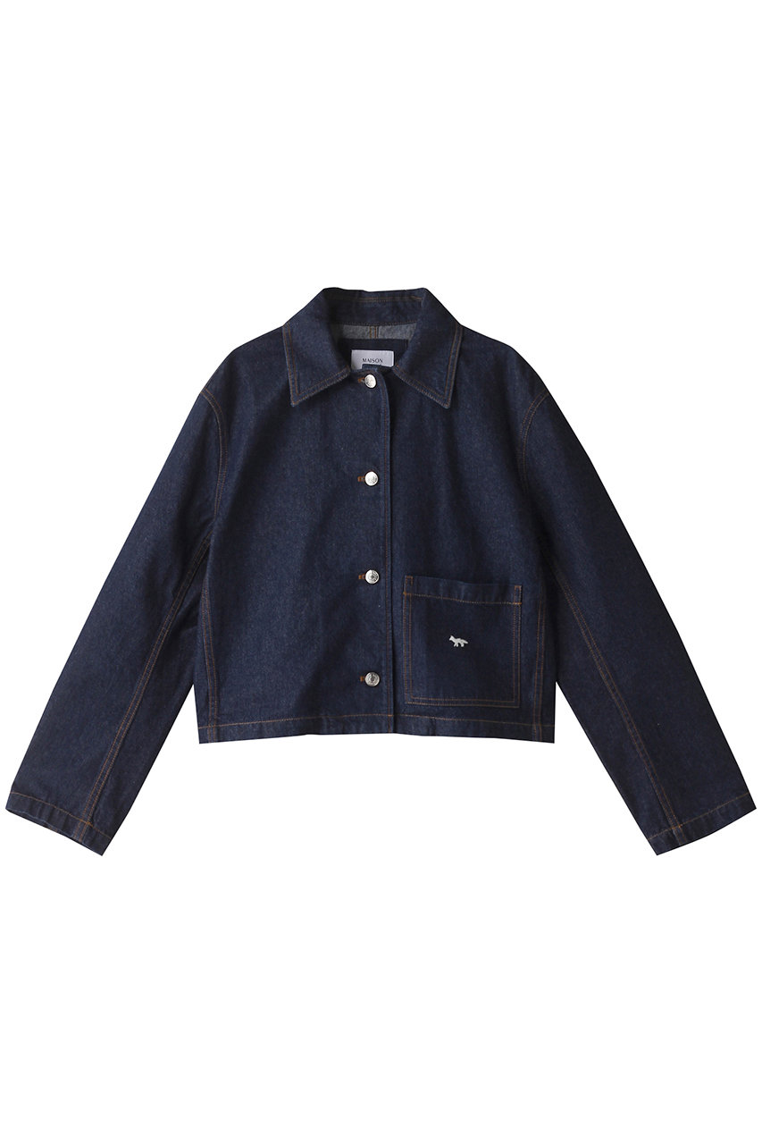 メゾン キツネ/MAISON KITSUNEのDENIM クロップドジャケット(インディゴ/MW02113WW0081)