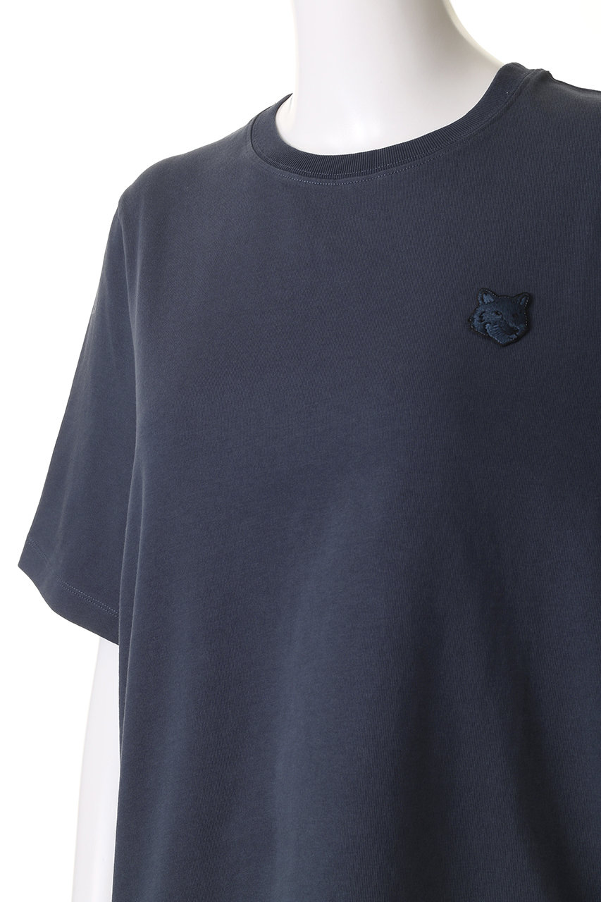 MAISON KITSUNE☆Bold Fox Head Patch コンフォート Tシャツ 青 ボールド フォックスヘッド パッチ コンフォート Tシャツ