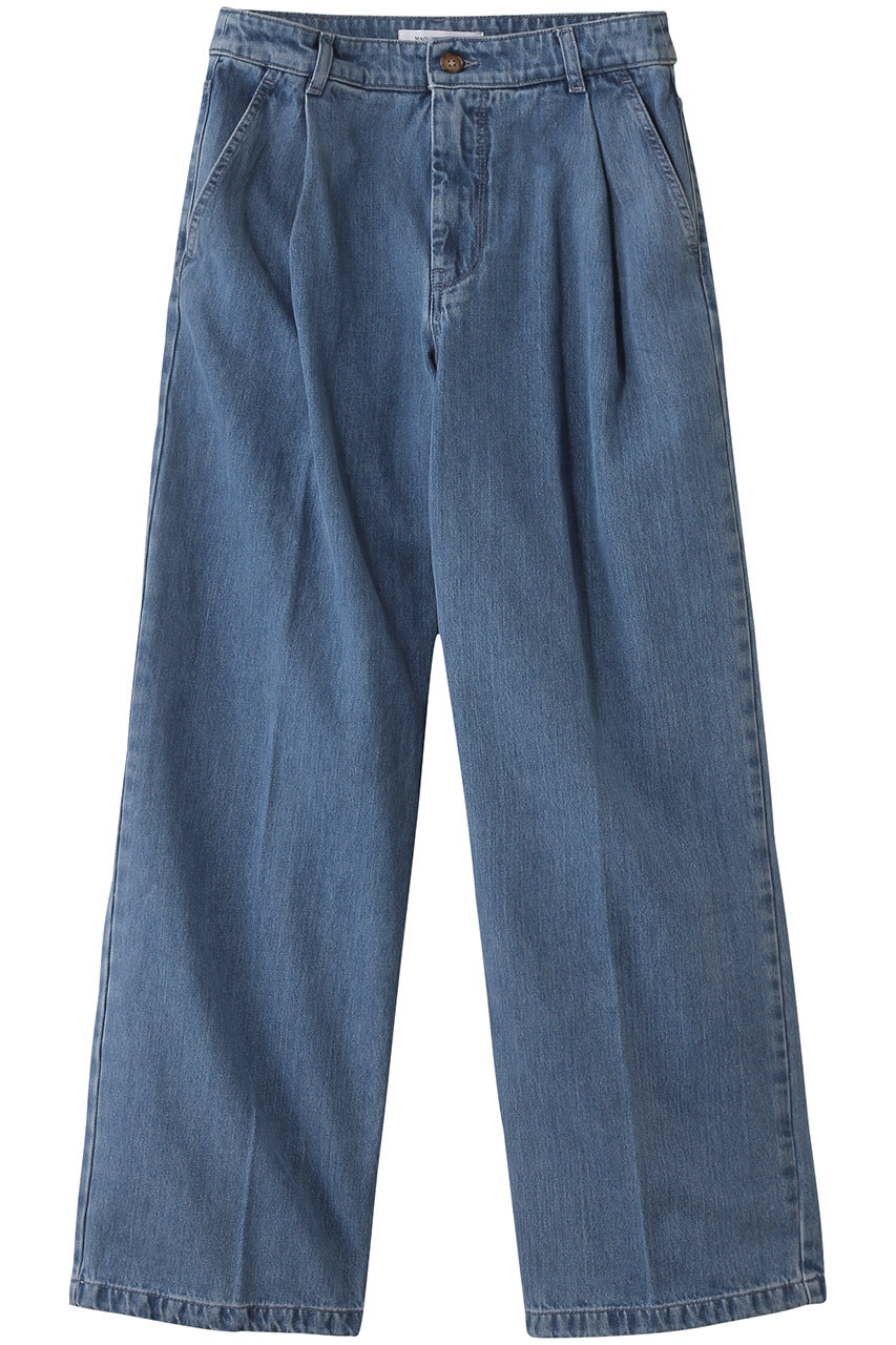 MAISON KITSUNE PLEATED デニムジーンズ (ライトストーンインディゴ, 26) メゾン キツネ ELLE SHOP MAISON KITSUNE PLEATED デニムジーンズ (ライトストーンインディゴ, 26) メゾン キツネ ELLE SHOP