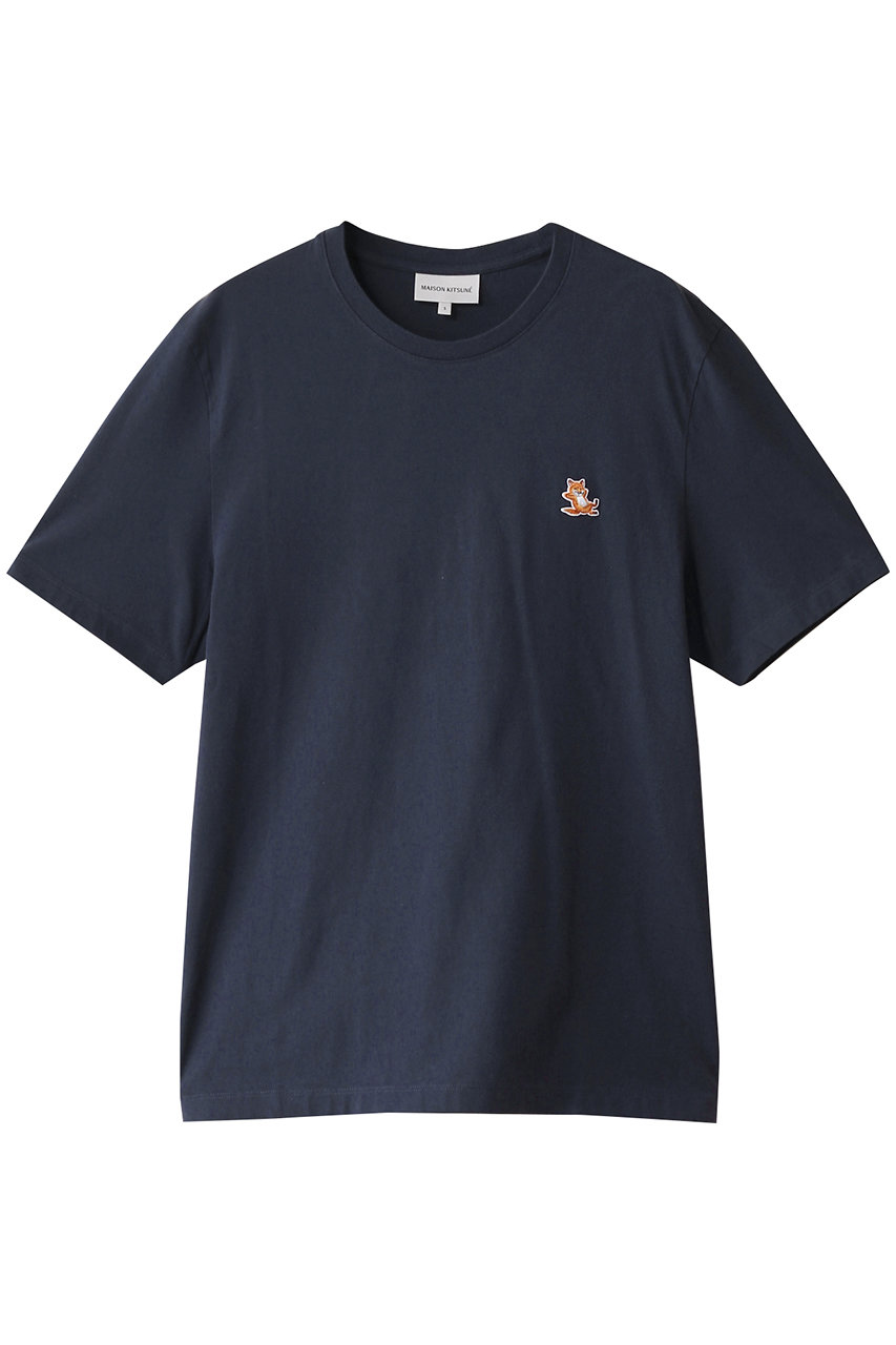 メゾン キツネ/MAISON KITSUNEの【MEN】CHILLAX FOX PATCH REGULAR Tシャツ(インクブルー/LM00110KJ0008)