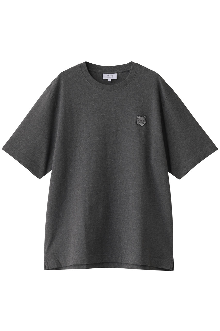 メゾン キツネ/MAISON KITSUNEの【MEN】BOLD FOX HEAD PATCH OVERSIZE Tシャツ(ダークグレーメランジ/LM00107KJ0119)