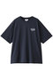 【MEN】MAISON KITSUNE HANDWRITING EMBROIDERY OVERSIZE Tシャツ メゾン キツネ/MAISON KITSUNE インクブルー