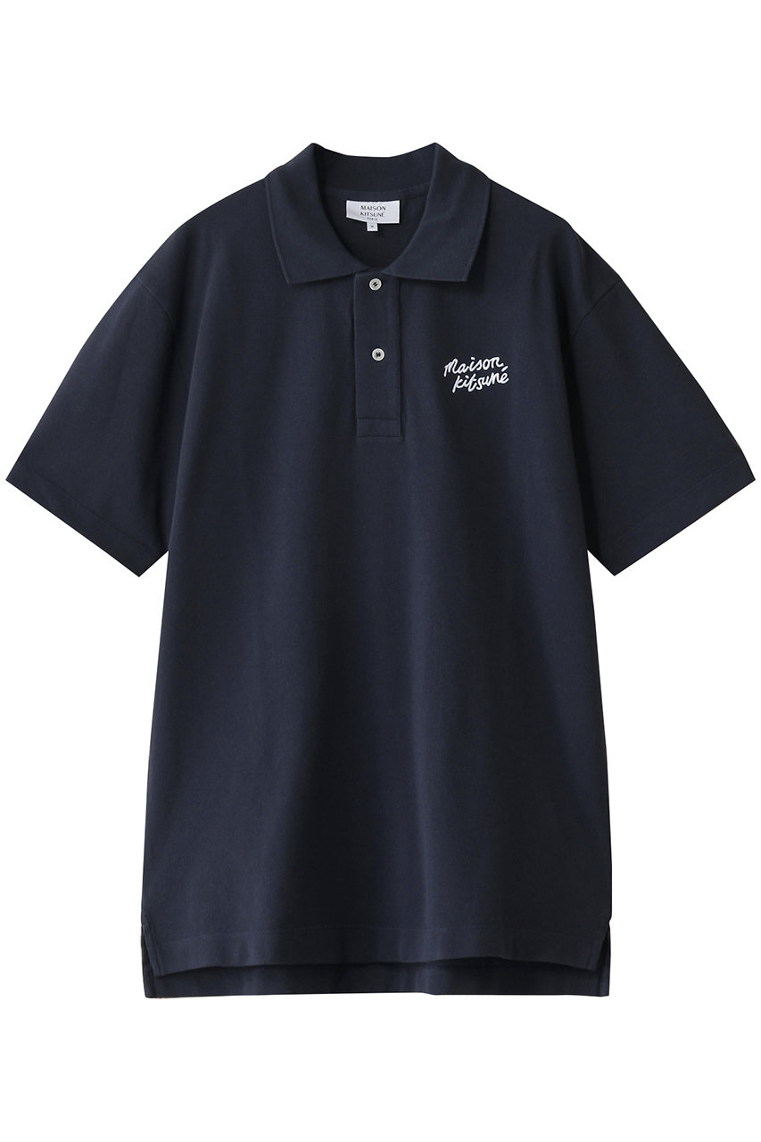 メゾン キツネ/MAISON KITSUNEの【MEN】MAISON KITSUNE HANDWRITING COMFORT ポロ(インクブルー/MM00201KJ7010)