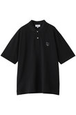 MAISON KITSUNÉ 黒ポロシャツ Sサイズ MAISON KITSUNE メゾンキツネ ポロシャツ BOLD FOX HEAD PATCH
