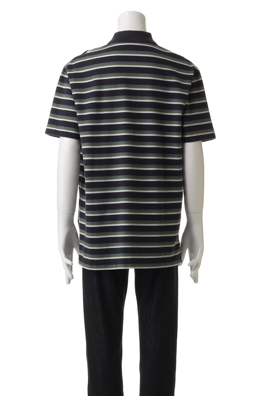 ★MAISON KITSUNE★ストライプ ポロ Tシャツ MAISON KITSUNE(メゾン キツネ)｜【MEN】PROFILE FOX PATCH TRI