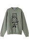 【MEN】DRESSED FOX INTARSIA JUMPER プルオーバー メゾン キツネ/MAISON KITSUNE ヴァート-ディ-グリ