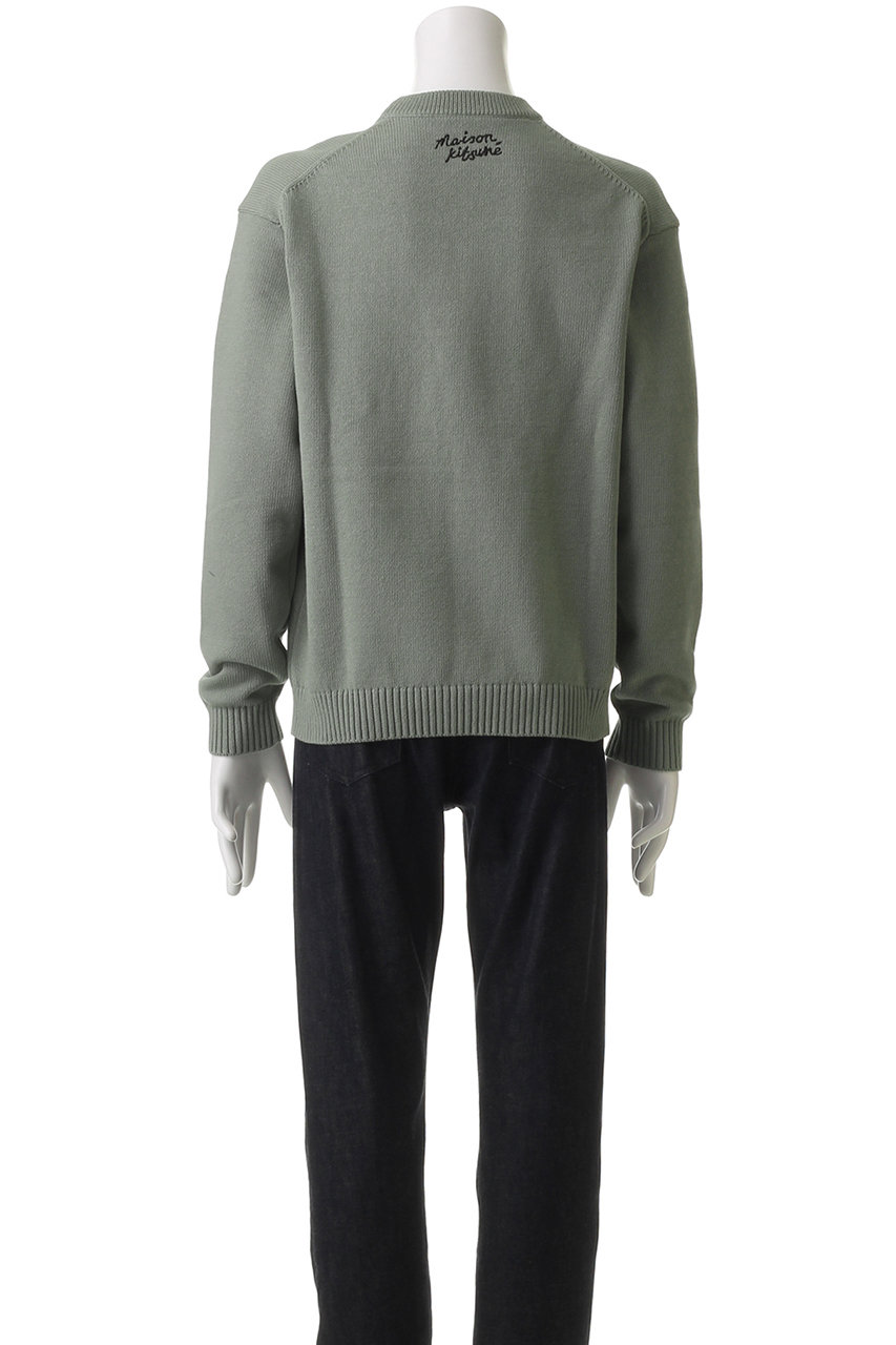 【送料&関税込】Maison KitsunAC Dressed Fox Intarsia Jumper Maison Kitsuné Dressed Fox-intarsia Sweater | Grey | FARFETCH