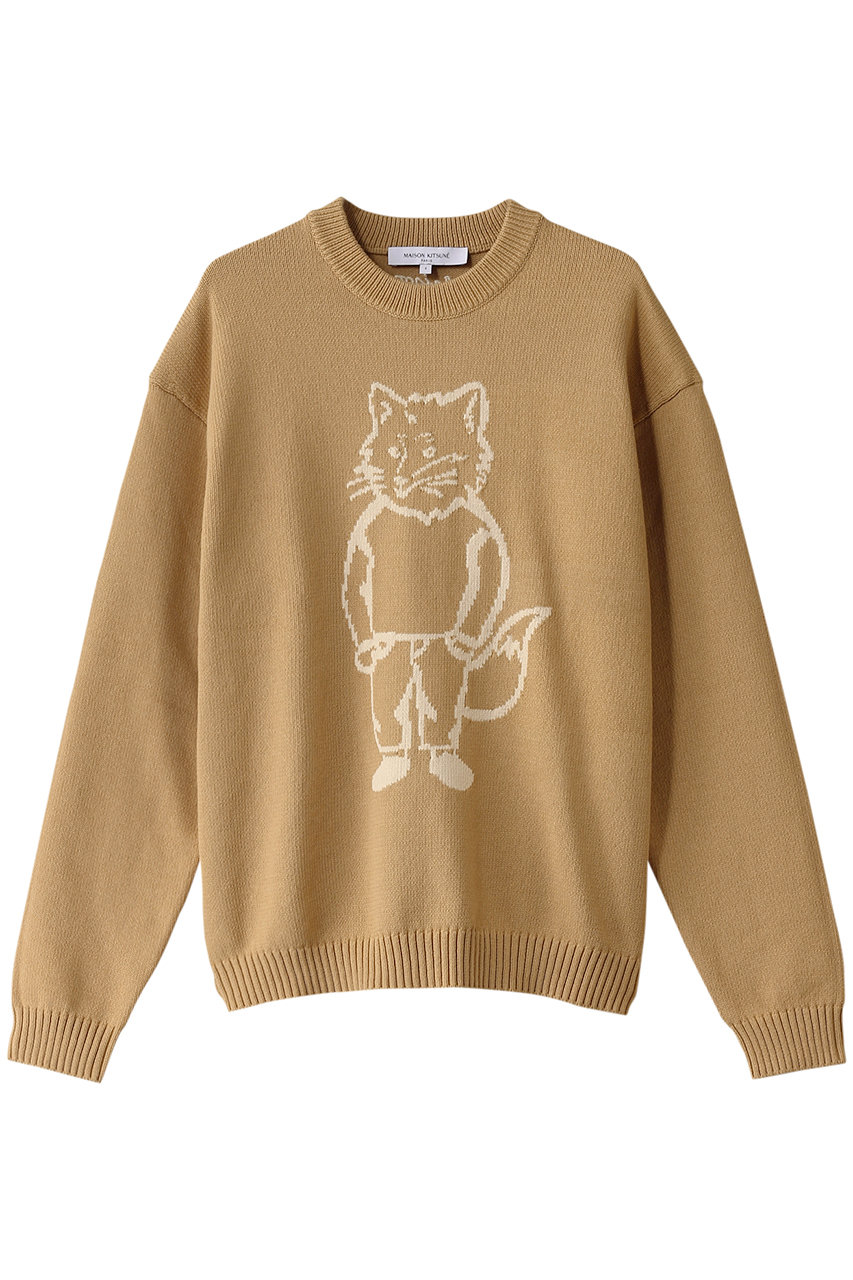 メゾン キツネ/MAISON KITSUNEの【MEN】DRESSED FOX INTARSIA JUMPER プルオーバー(コーク/OM00802KT1030)