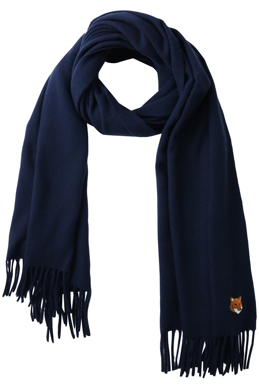 メゾン キツネ/MAISON KITSUNEの【UNISEX】FOX  ヘッド スカーフ(クラシックネイビー/PM06201WB0044)