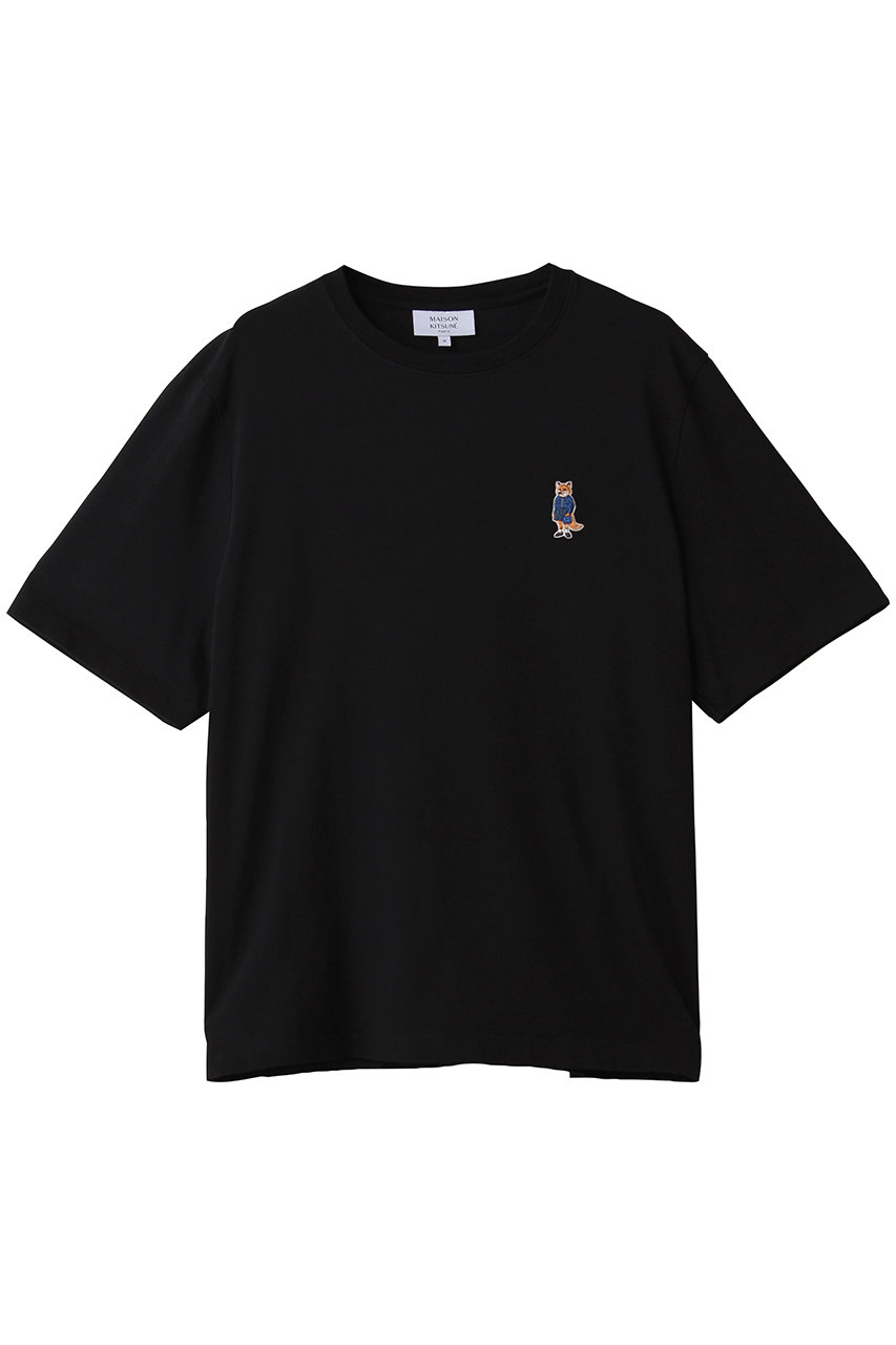 MAISON KITSUNE DRESSED FOX コンフォート Tシャツ (ブラック, M) メゾン キツネ ELLE SHOP