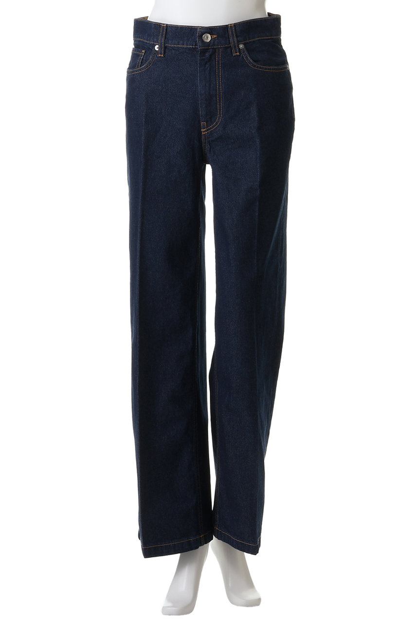 MAISON KITSUNE(メゾン キツネ)｜ワイド レッグ ジーンズ/インディゴ