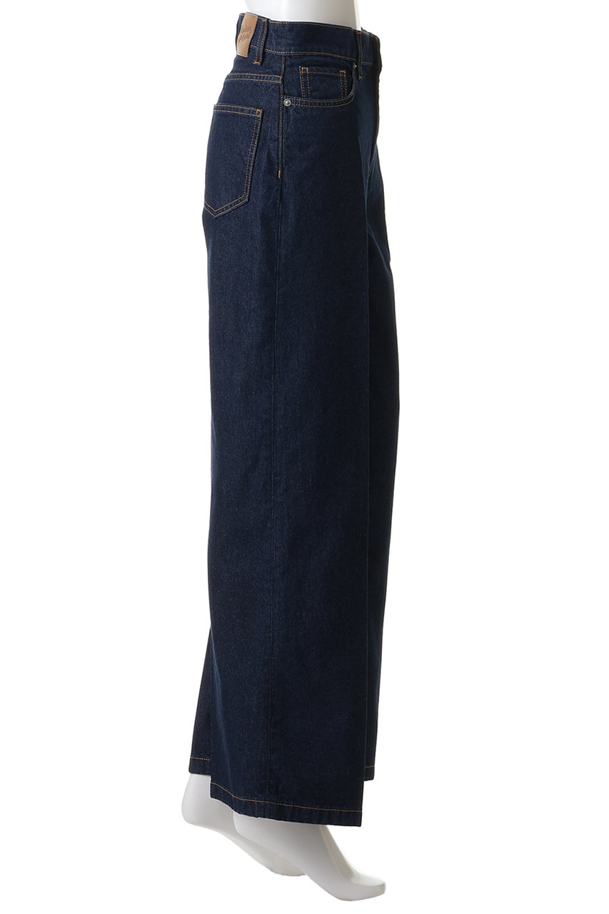 MAISON KITSUNE(メゾン キツネ)｜ワイド レッグ ジーンズ/インディゴ