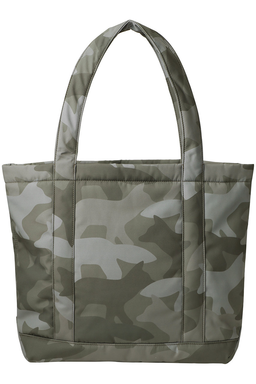 MAISON KITSUNE(メゾン キツネ)｜【UNISEX】CAMO FOX ラージ トート