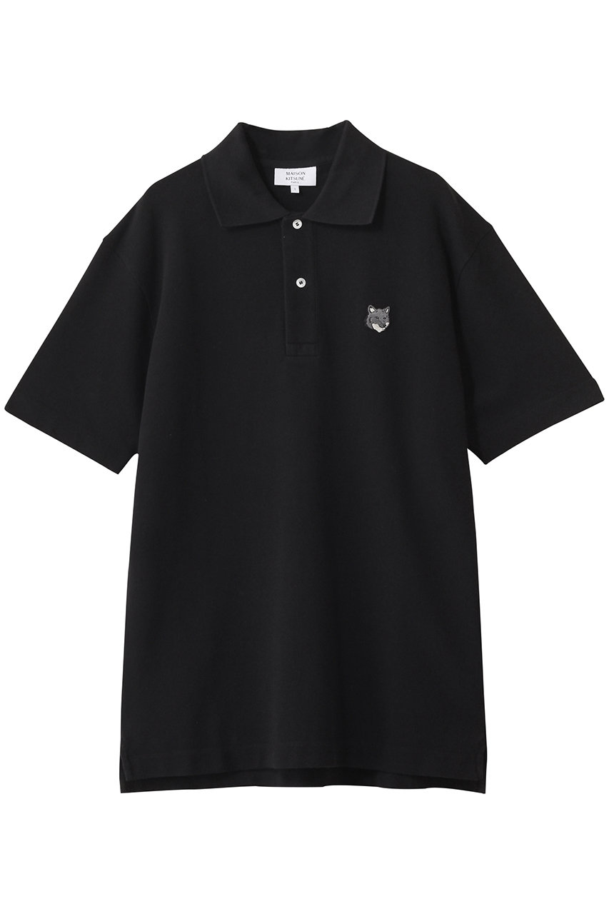 メゾン キツネ/MAISON KITSUNEの【MEN】FOX  ヘッド コンフォート ポロシャツ(ブラック/PM00210KP0001)