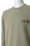 【MEN】DOUBLE FOX HEAD FADED COMFORT スウェットシャツ メゾン キツネ/MAISON KITSUNE