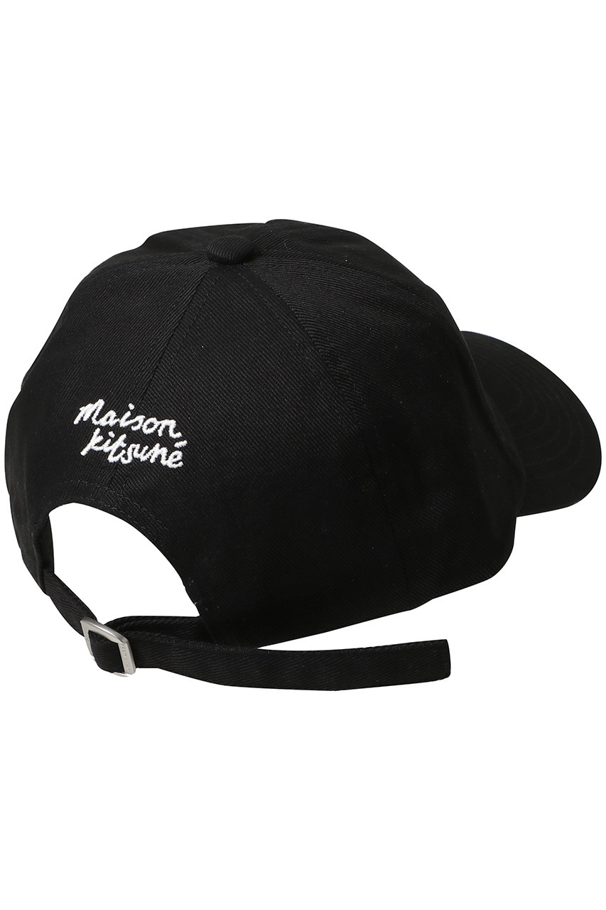 MAISON Kitsuné メゾンキツネ キャップ 黒 ☆MAISON KITSUNE☆プロフィール フォックス ウール キャップ 黒