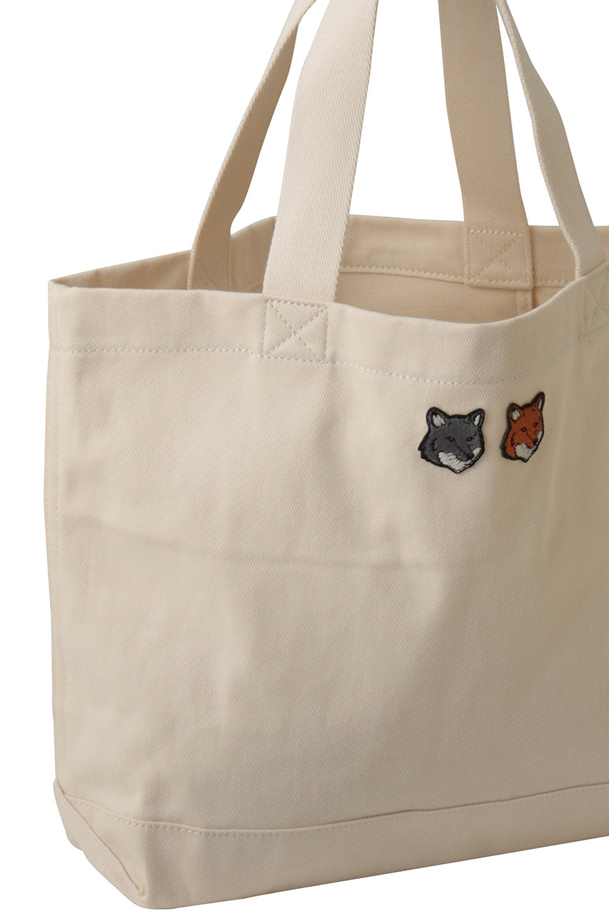 MAISON KITSUNE(メゾン キツネ)｜【UNISEX】DOUBLE FOX HEAD トート