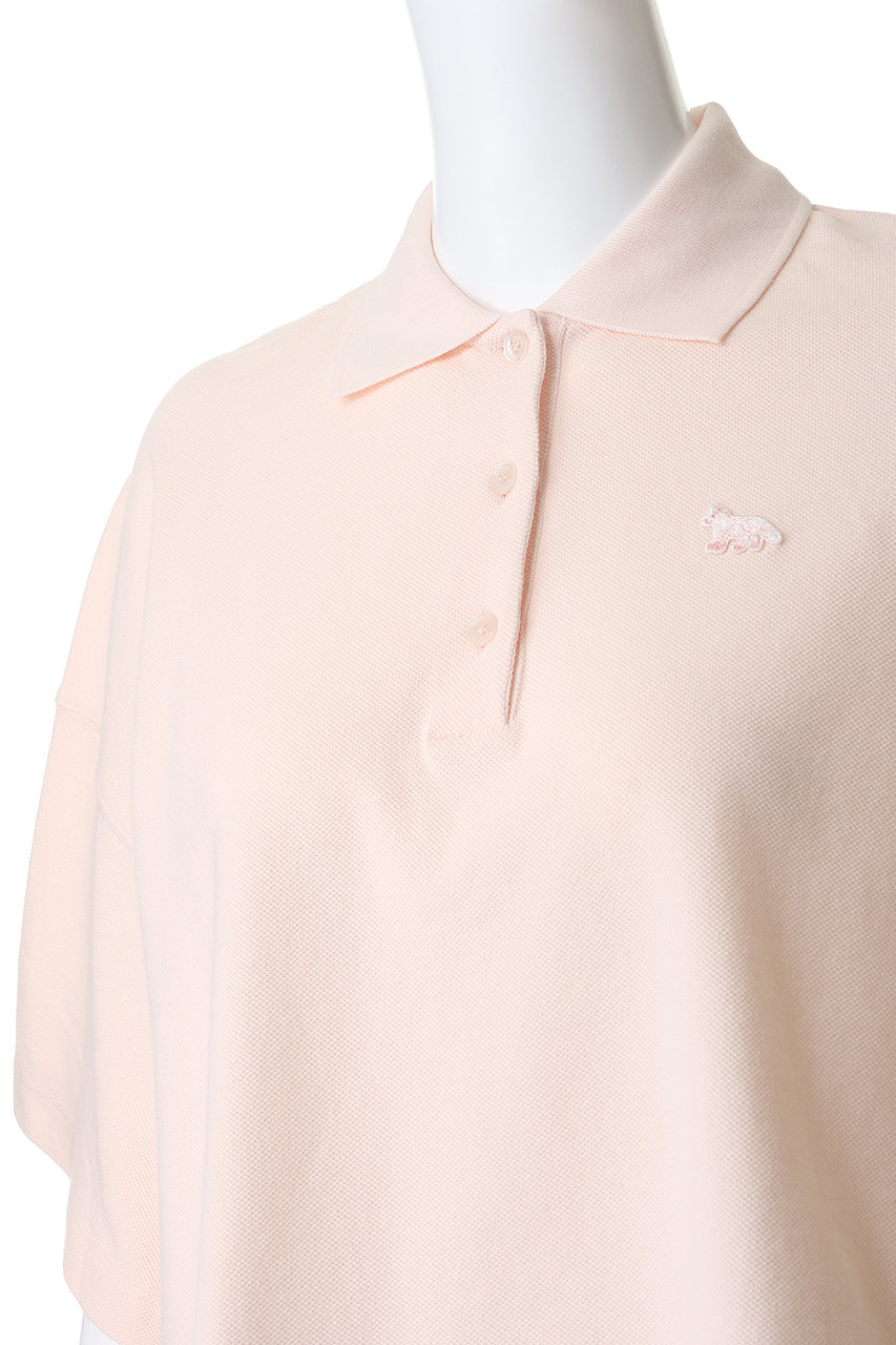 メゾンキツネ　MAISON KITSUNE ポロシャツ　ピンク MAISON KITSUNE(メゾン キツネ)｜【MEN】FOX HEAD OVERSIZE ポロシャツ