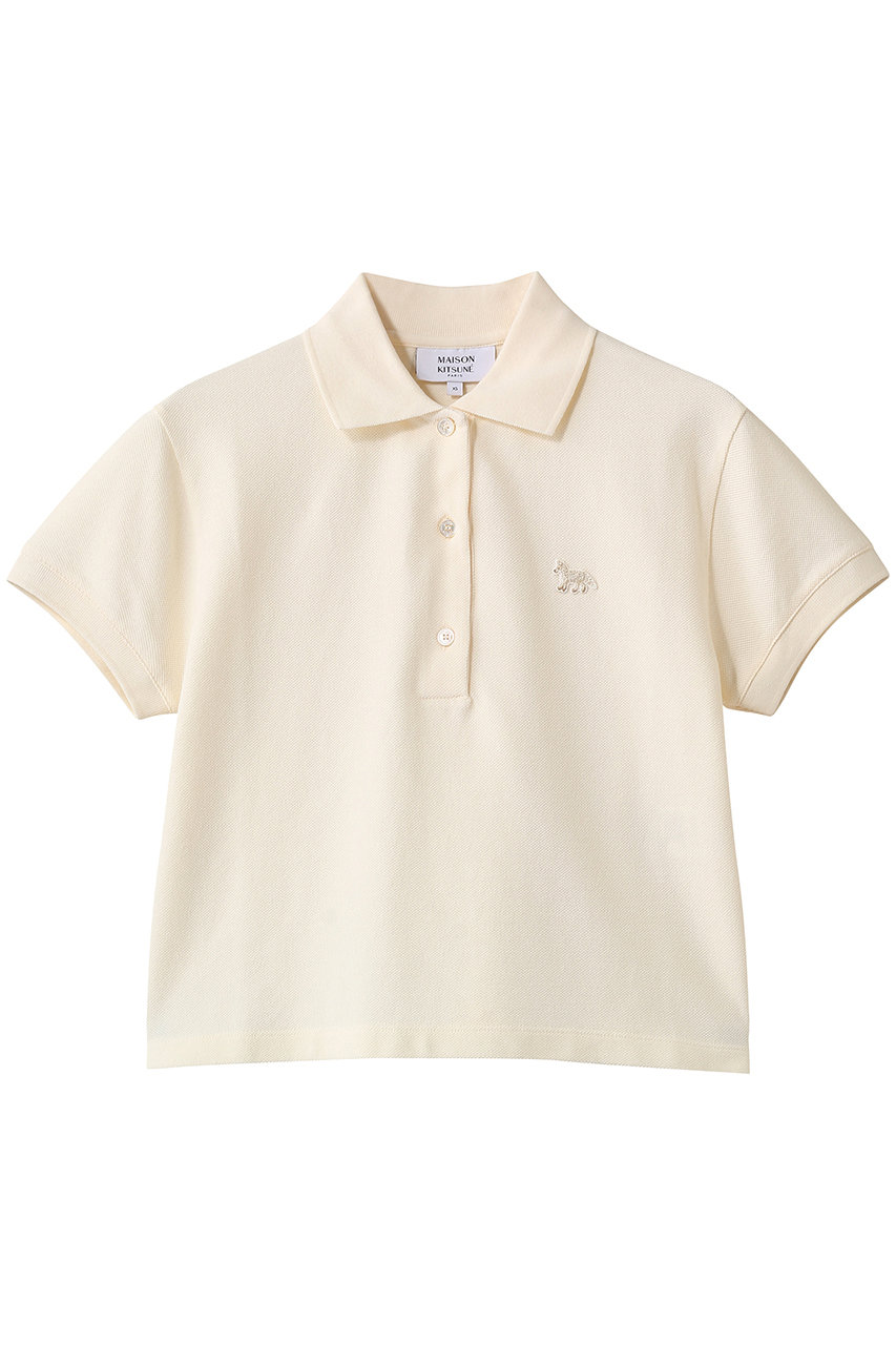 メゾン キツネ/MAISON KITSUNEのBABY FOX CROPPED ポロシャツ(ノーブルベージュ/PW00204KP0001)